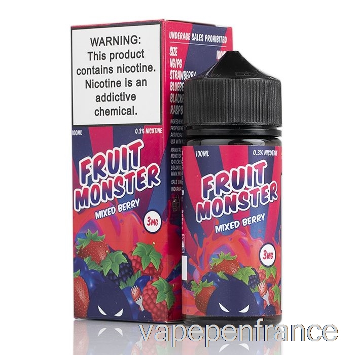 Baies Mélangées - Monstre De Fruits - Stylo Vape 100 Ml 3 Mg